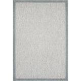 Saraz Halı 1017 Gri Sisal Halı Gri Bordürlü Özel Ölçü Dokuma Hasır Halı Kaymaz Taban - 120 x 250 cm