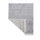 SARAZ HALI İskandinav Gri Kilim Bohem Serisi Çift Taraflı Dokuma Pamuklu Kilim Halı