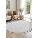 Saraz Halı S256 Beyaz Bukle Halı – Saraz Buklem Koleksiyonu Salon Halısı, Mutfak Halısı, Antre Hol Halısı - 100 x 500 cm