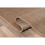 Saraz Halı Srz-0465 Jüt Tabanlı Hasır Kaymaz Dokuma Örme Bohem Antialerjik Halı Kilim Salon Halısı - 80 x 100 cm - Hasır - Krem