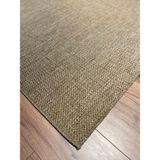 Saraz Halı SRZ-0604 Jüt Tabanlı Hasır Dokuma Örme Bohem Antialerjik Halı Kilim - 100 x 300 cm - Bej