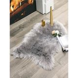 Saraz Halı Yumoş Post Puffy Gri Yıkanabilir Özellikte 100 x 150 cm Yumuşak Halı