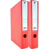 Sarbag Sert Plastik Arşiv Kutusu 24X32X6 cm - Kırmızı - Çiftli