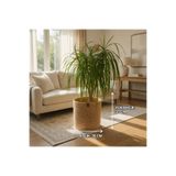 SARDA EL EMEĞİ DEKORATİF 35 CM X 35 CM HASIR RENK SAKSI KILIFI DEKORATİF DOĞAL VE ŞIK