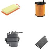 Sardes Filtre Seti Peugeot 206+ 1.4 Hdı Dizel 2009-2010 DV4TD/TED/TED4 4lü Hava + Yağ F. + Yakıt + Polen
