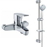 Sardıcı 3 Fonksiyonlu Banyo Bataryası ve Sürgülü Duş Seti Krom Pirinç Malzeme ile Şık Tasarım