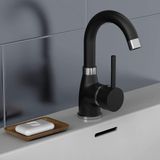 Sardıcı 5 Yıl Garantili Lavabo Musluğu Mat Siyah Lavabo Bataryası