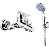 Sardıcı Banyo Bataryası ve Duş Musluğu Seti 150 cm - Gri
