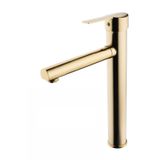 Sardıcı Çanak Altın Lavabo Bataryası, 355mm Yükseklik, G 3/8 & 1/2 Bağlantı