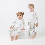Sare Baby Konfor Serisi Unisex Bebek Takımı 3'lü Set Ekstra Yumuşak %100 Pamuk Özel Fitilli Kumaş - 1 - 1,5 Yaş - Açık Ekru