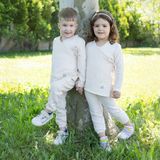 Sare Baby Müslin Bebek Takımı Bağcıklı Model Alt Üst Set %100 Doğal Pamuk - 0 - 1 Yaş - Bej