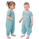Sare Baby Müslin Uyku Tulumu 0.5 Tog Oeko-Tex Sertifikalı %100 Doğal Pamuk Turkuaz Rengi - 4 - 5 Yaş