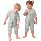 Sare Baby Yazlık Uyku Tulumu Dizaltı Boy 0.2 Tog Bebek Uyku Tulumu %100 Doğal Pamuk Oeko-Tex Sertifikalı Kumaş Yeşil - 0 - 1 Yaş