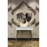 Sare Home Bianco Lake Aynalı Dresuar Set Beyaz-rose Gold