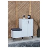 Sare Home Retro Puflu (Oturaklı) Ayakkabılık