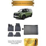 Sare Tuning Ford Tourneo Courier 2024 - 2025 Uyumlu Araca Özel Havuzlu Paspas ve Bagaj Havuzu(Hediyeli) - Siyah