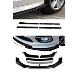 Sare Tuning Honda Civic Fb7 2011-2016 Flaplı Yan Marşpiyel Eki + 4 Parça Beyaz Ön Ek Piano Black Set