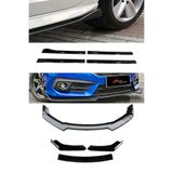 Sare Tuning Hyundai Elantra 2015 Sonrası Flaplı Yan Marşpiyel Eki + 3 Parça Siyah Ön Ek Piano Black Set