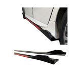 Sare Tuning Hyundai Getz Flaplı Kırmızı Şeritli Yan Marşpiyel Eki Piano Black