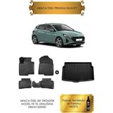 Sare Tuning Hyundai I20 Jump/style/elite 2021 - 2025 Arası Araca Özel Havuzlu Paspas ve Bagaj Havuzu (Hediyeli) - Siyah