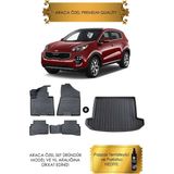 Sare Tuning Kia Sportage 2016 - 2021 Arası Araca Özel Havuzlu Paspas ve Bagaj Havuzu (Hediyeli) - Siyah