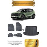 Sare Tuning Kia Sportage 2022 - 2023 - 2024 - 2025 Araca Özel Havuzlu Paspas ve Bagaj Havuzu (Hediyeli) - Siyah