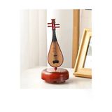 Sarego Bağlama Saz Tasarımlı Nostaljik Kurmalı Etrafında Dönen Müzik Kutusu