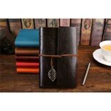 Sarego Nostaljik Deri Kapaklı Defter Sade Klasik Tasarım Özel Vintage Üretim Seyahat Anı Hatıra Hediyelik - 18S-Siyah