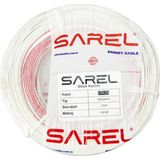 Sarel 2x0,75 mm Kordon Hoparlör Kablosu CCA-100M (Beyaz)