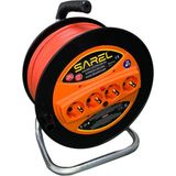 Sarel Termal Sigortalı 3*2.5 Mm^2 30 mt Makaralı Uzatma Kablosu - Siyah