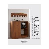 Sarenzo Vento Mini Kahve Köşesi Çok Amaçlı Mutfak Dolabı (Atlantik Çam)