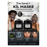 Sarest skincare Ölü Deniz Kil Maskesi Kolajen Siyah Nokta Karşıtı Ölü Deriden Arındırır Yüze Canlılık Sağlar 150g 2li SET