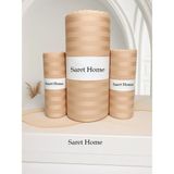 Saret Home Pamuk Saten Çift Kişilik Lastikli Çarşaf Set ,otel Tipi Yastıklı , - Bej - 180x200