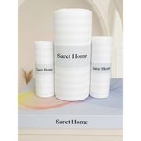 Saret Home Pamuk Saten Çift Kişilik Lastikli Çarşaf Set ,otel Tipi Yastıklı , - Beyaz - 160x200