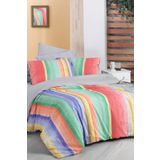 Sarev 200x220 cm Moretti Multicolour Yeşil Çift Kişilik Pamuk Fancy Poplin Nevresim Takımı