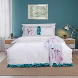 Sarev Aqua Çift Kişilik %100 Pamuk Nevresim Takımı - Yeşil - 200 x 220 cm