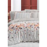 Sarev Catalina Bej Çift Kişilik %100 Pamuk Mood Comfort Müslin Nevresim Takımı - 200 x 220 cm