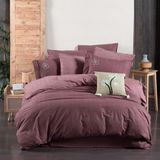 Sarev Ederlezi King Size (Battal Boy) %100 Pamuk Flanel (Pazen) Nevresim Takımı G.kurusu - Gül Kurusu - 240 x 220 cm