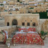 Sarev Epiros Taba %100 İpek Saten Çift Kişilik Nevresim Takımı