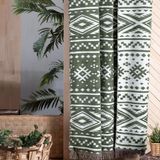 Sarev Etno Yeşil Tek Kişilik Pamuklu Battaniye 160*220 cm - 160 x 220 cm