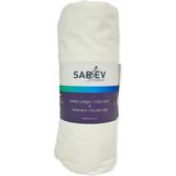 Sarev Fitted Lastikli Çarşaf Ranforce Tek Kişilik 100 x 200 cm Ekru - 100 x 200 cm