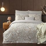 Sarev Fredo King Size (Battal Boy) %100 Pamuk Saten "300 Tc" Nevresim Takımı Mocha - Kahve - 240 x 220 cm