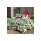 Sarev Larasi King Size (Battal Boy)%100 Pamuk Flanel (Pazen) Nevresim Takımı