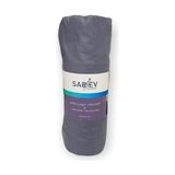 Sarev Medulas Koyu Gri %50 Pamuk %50 Modal Çift Kişilik 160*200 cm Fitted Çarşaf - 160x200