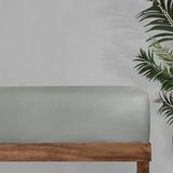 Sarev Monochrome Çift Kişilik %100 Pamuk Saten Fitted Çarşaf -Gray - Gri - 260x280