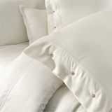 Sarev Monochrome Off WHITE%100 Pamuk Saten ''300 Tc" Nevresim Takımı Tk V1 - 160 x 220 cm