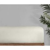 Sarev Monochrome Tek Kişilik%100 Pamuk Saten Fitted Çarşaf -Ekru