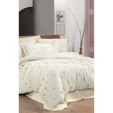 Sarev Plana Ekru King Size (Battal Boy) %100 Pamuk Mood Comfort Nevresim Takımı - 240 x 220 cm