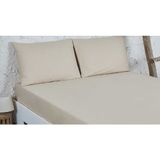 Sarev Ranforce Fitted Çarşaf Seti Bej Tek Kişilik 120x200 V52 - 120 x 200 cm