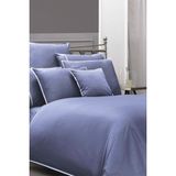 Sarev Sartoria Açık Mavi Çift Kişilik 500 Tc %100 Pamuk Saten Nevresim Takımı - 200 x 220 cm